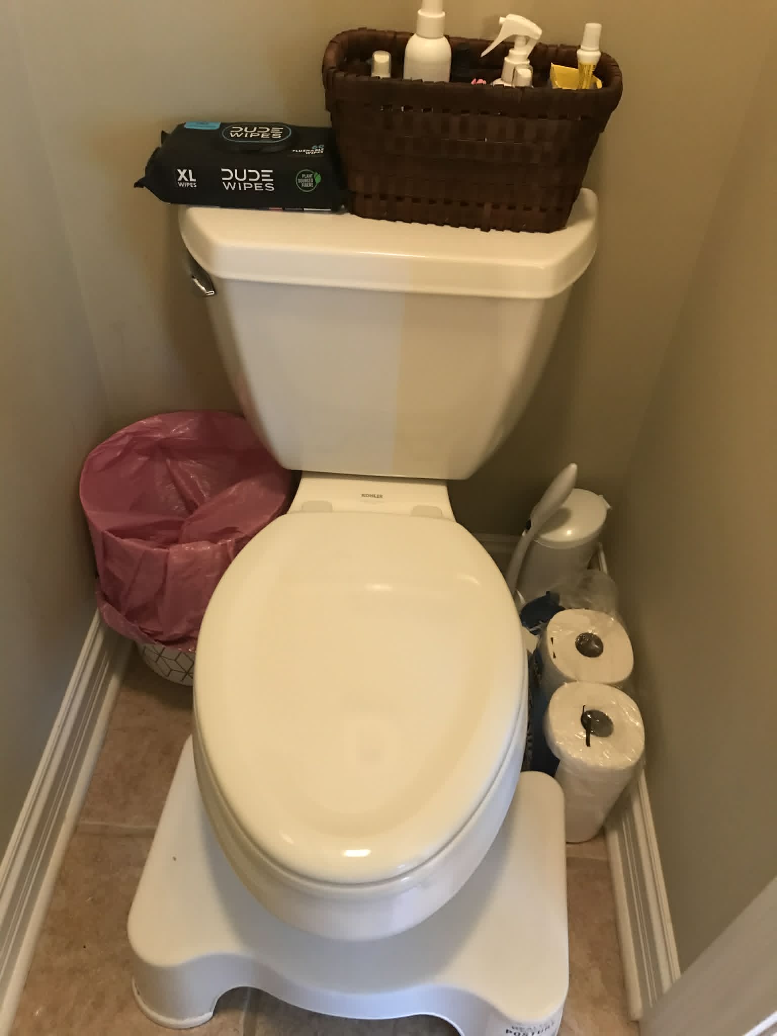 Bathroom toilet after — clean, tidy